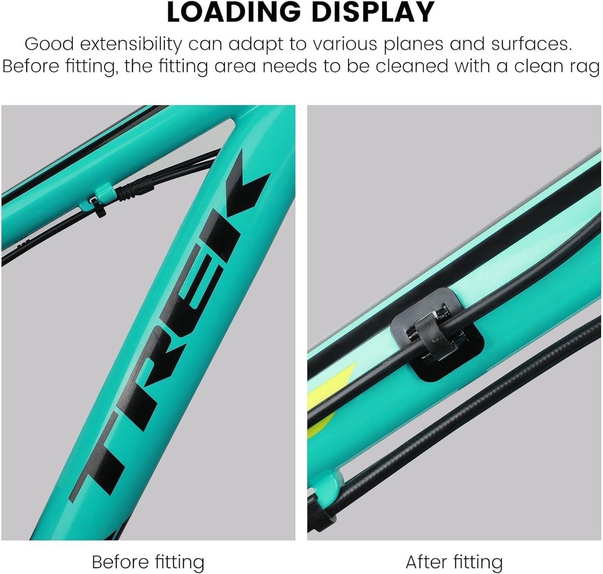 Allecto plus - Fietskabelclips Set van 10 stuks voor Mountainbike, Racefiets, Vouwfiets - Kabelgeleider met Fietsdraadklemmen Fiets kopen online