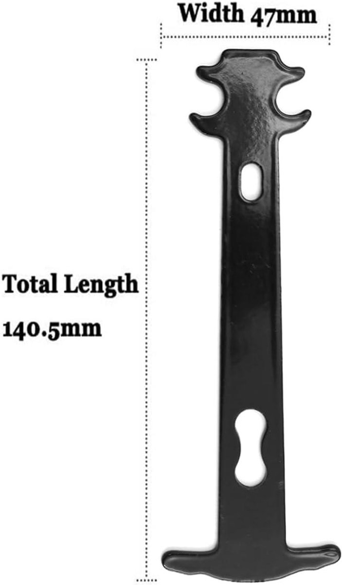 allecto plus fietskettinggereedschapsset met 3 delen voor 6 7 8 9 10 versnellingen