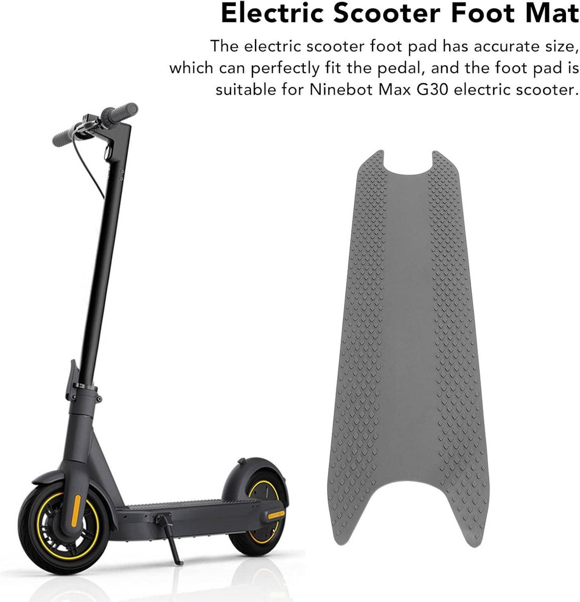 allecto plus glaspapier elektrische scooterpedalen antislipmat silicone compatibel met ninebot step beschermt scooterpedalen tegen slijtage veiligheid verzekerd