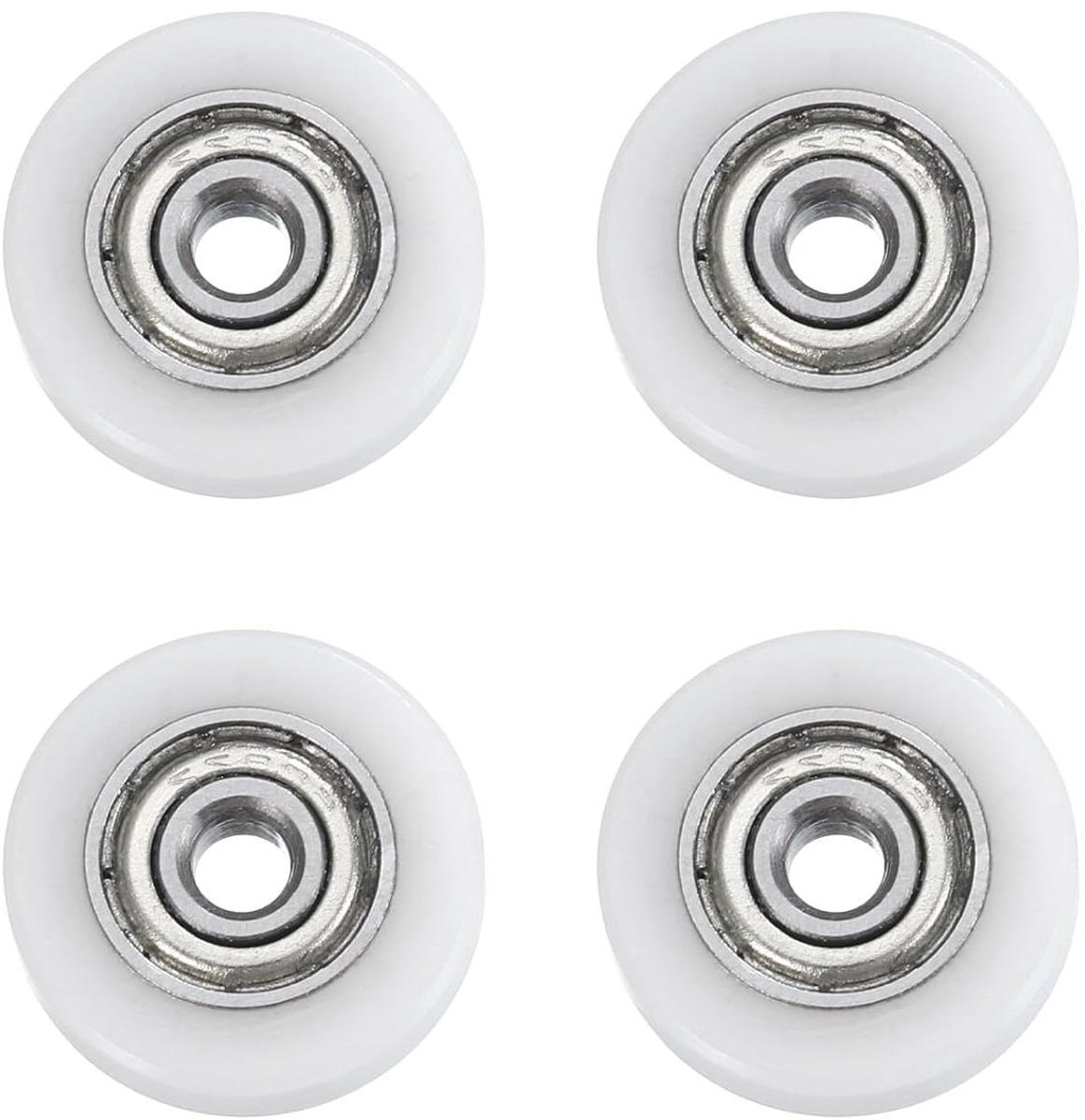 allecto plus kogellagergeleiding set van 4 3 x 15 x 4 mm nylon kogellagers meubelwielen wit hardware accessoires