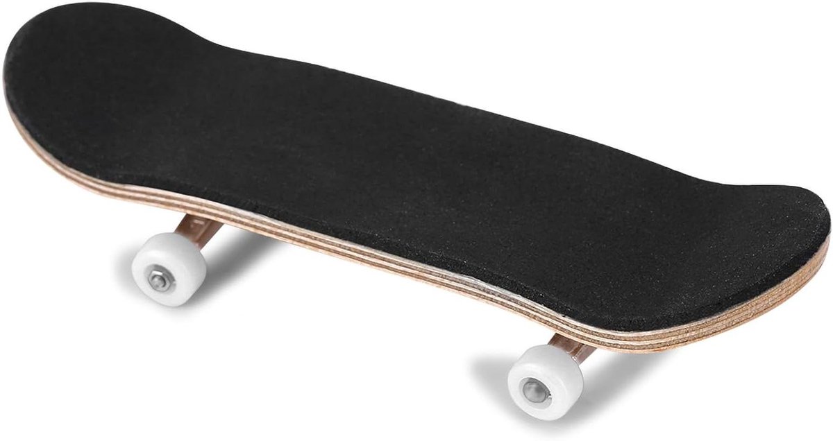 allecto plus maple wood finger skateboards wielen pu pad rubber schokabsorptie volledige set met stress relief box wit