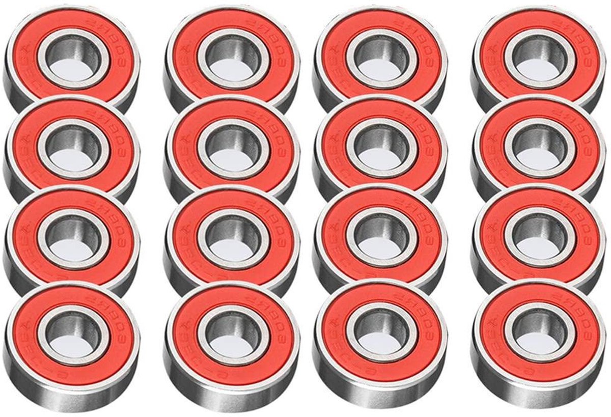 allecto plus metalen wiellagers abec 9 beoordeeld voor schaatsen en skateboards set van 16 stuks
