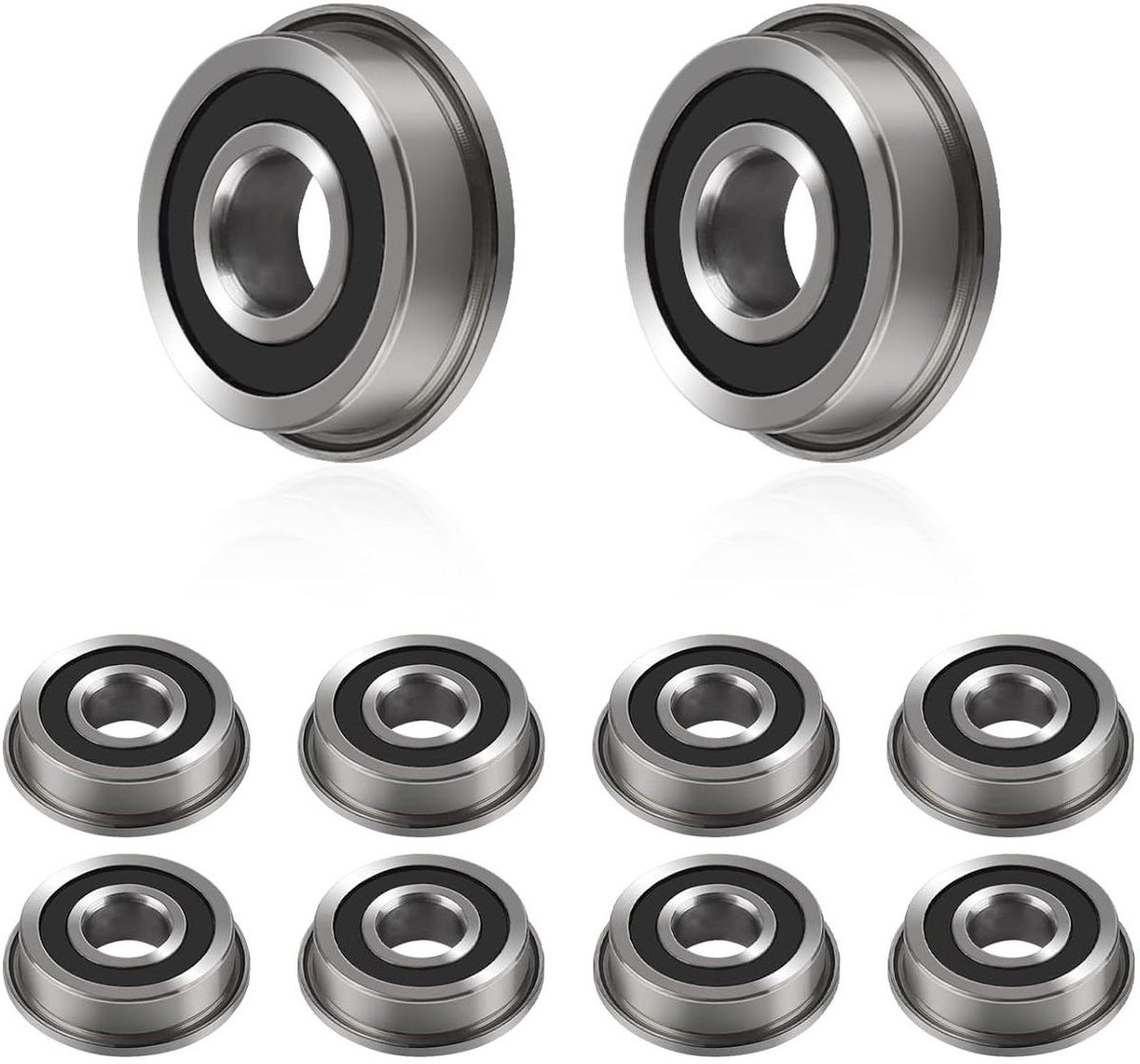 Allecto Plus - Miniatuur groefkogellagers 5 mm - Dubbel afgeschermde lagers voor skateboard - Koolstofstaal precisielagers met frictionless metalen wiellagers Skateonderdeel kopen online