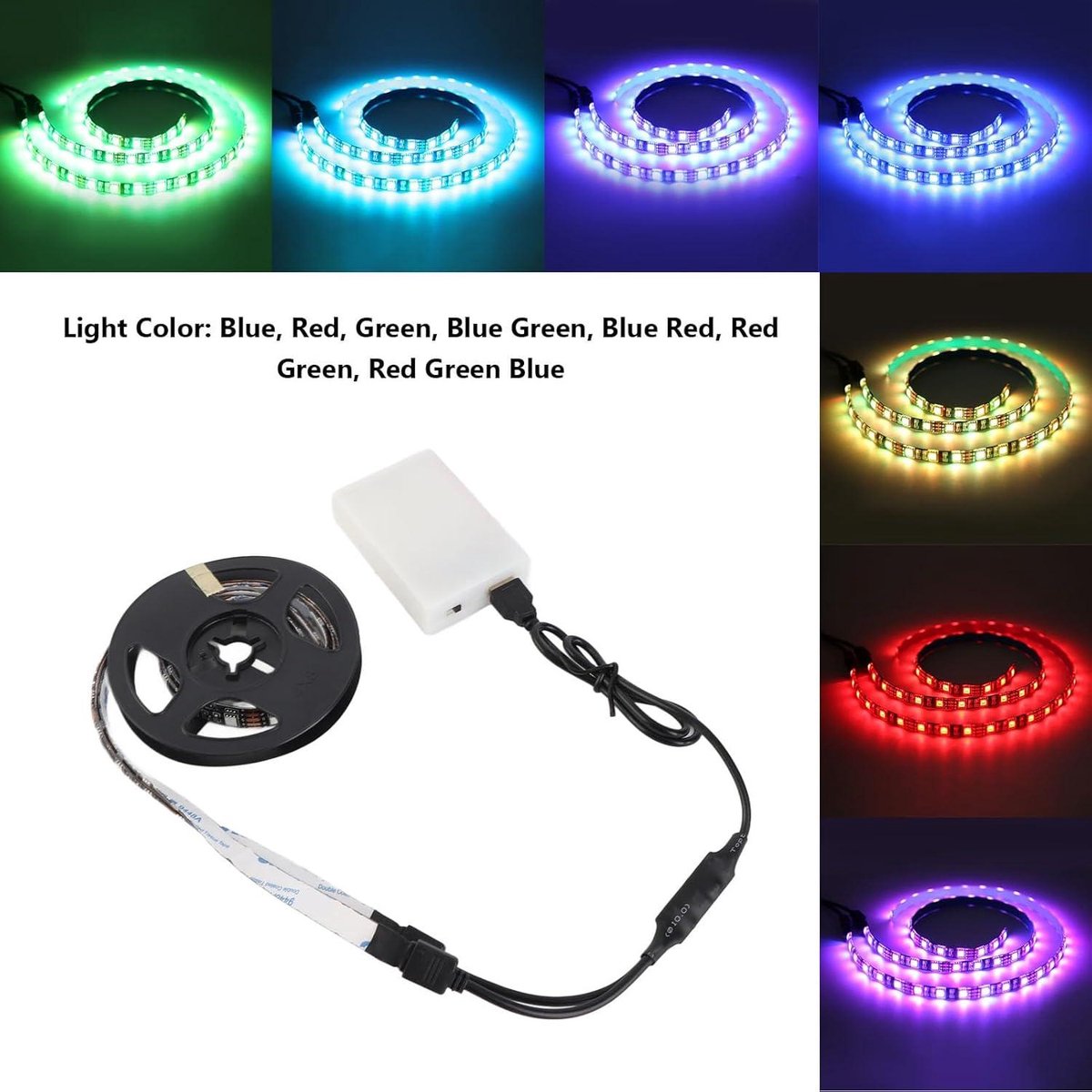 Allecto Plus - Opvouwbare LED Strip Verlichting voor Elektrische Scooter | Waterdicht | Kleur Varieert | Xiaomi M365 1S Buitenspeelvoertuigaccessoire kopen online