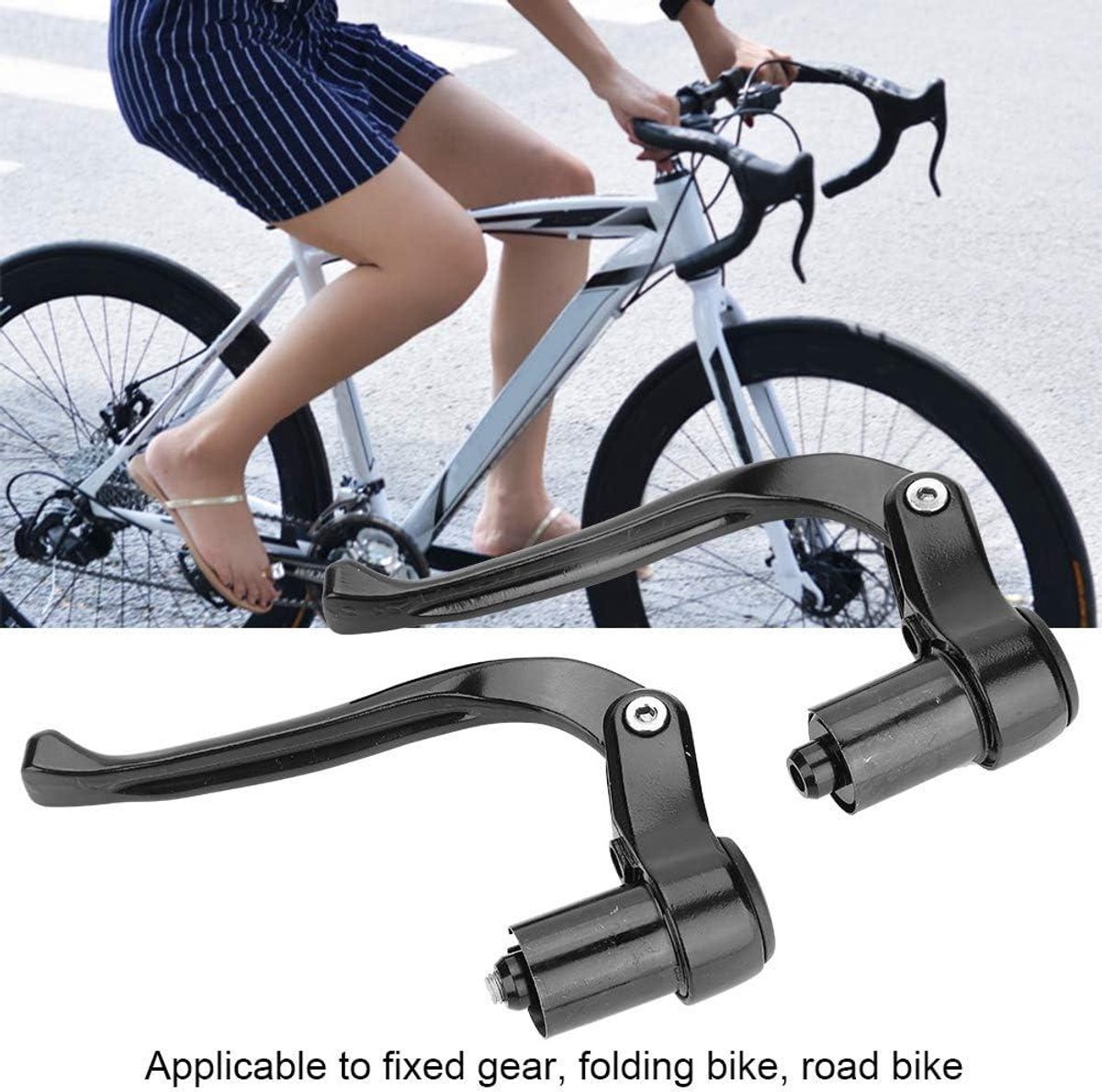 Allecto plus - Remhendel voor Fietsen met Vast Verzet en Opvouwbaar Stuur (Zwart) Fiets kopen online