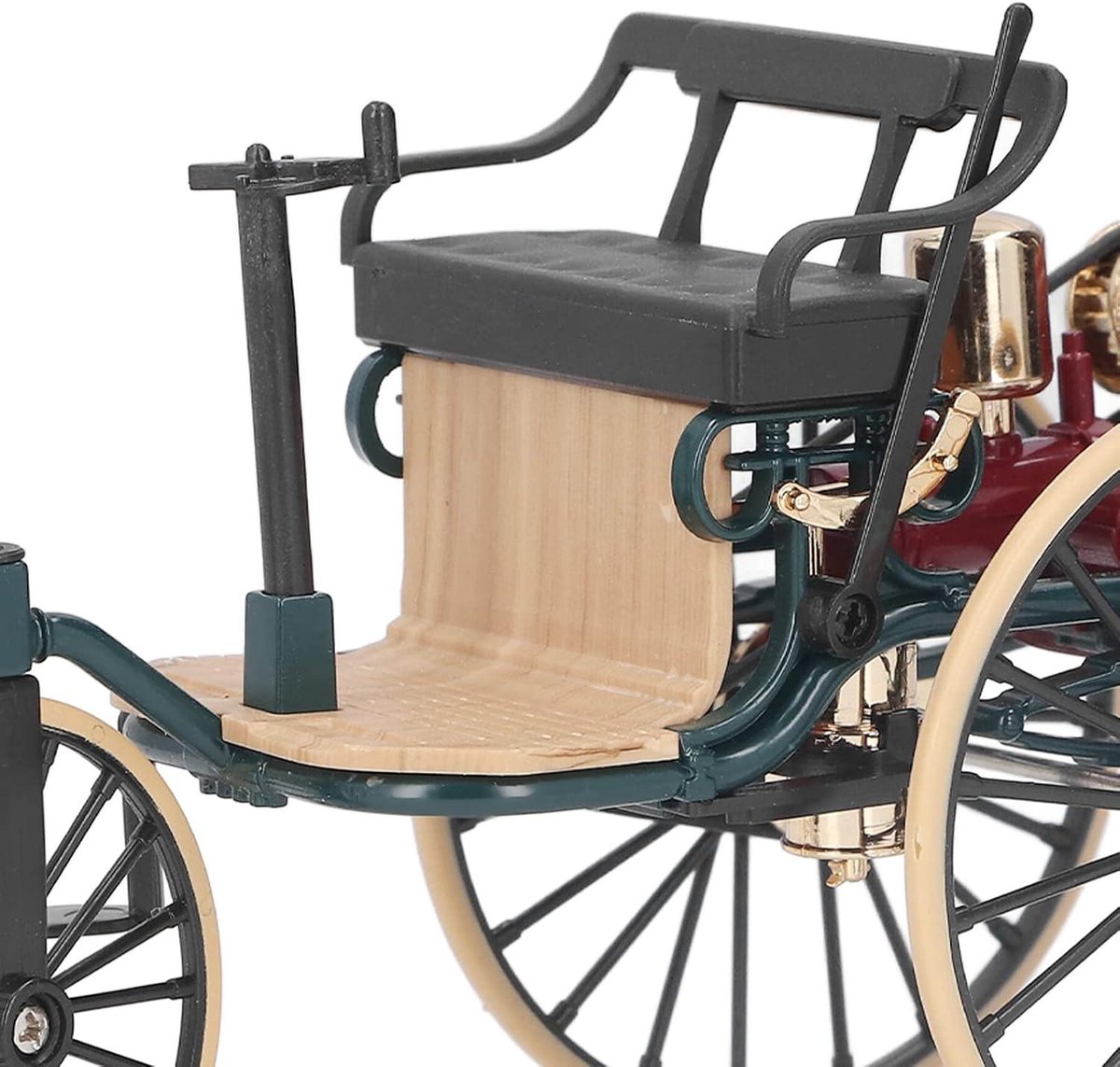 Allecto plus - Retro Miniatuur Driewieler Ornament Hoge Simulatie 1:12 Schaal Klassieke Alloys Driewieler Model Decoratie - Groen Driewieler kopen online