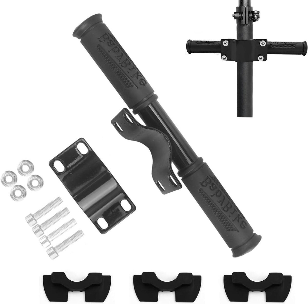 allecto plus scooter bars voor elektrische step verstelbaar en veilig aluminium legering met schokdemping geschikt voor xiaomi m365 kinderleuning 06 08 12 mm