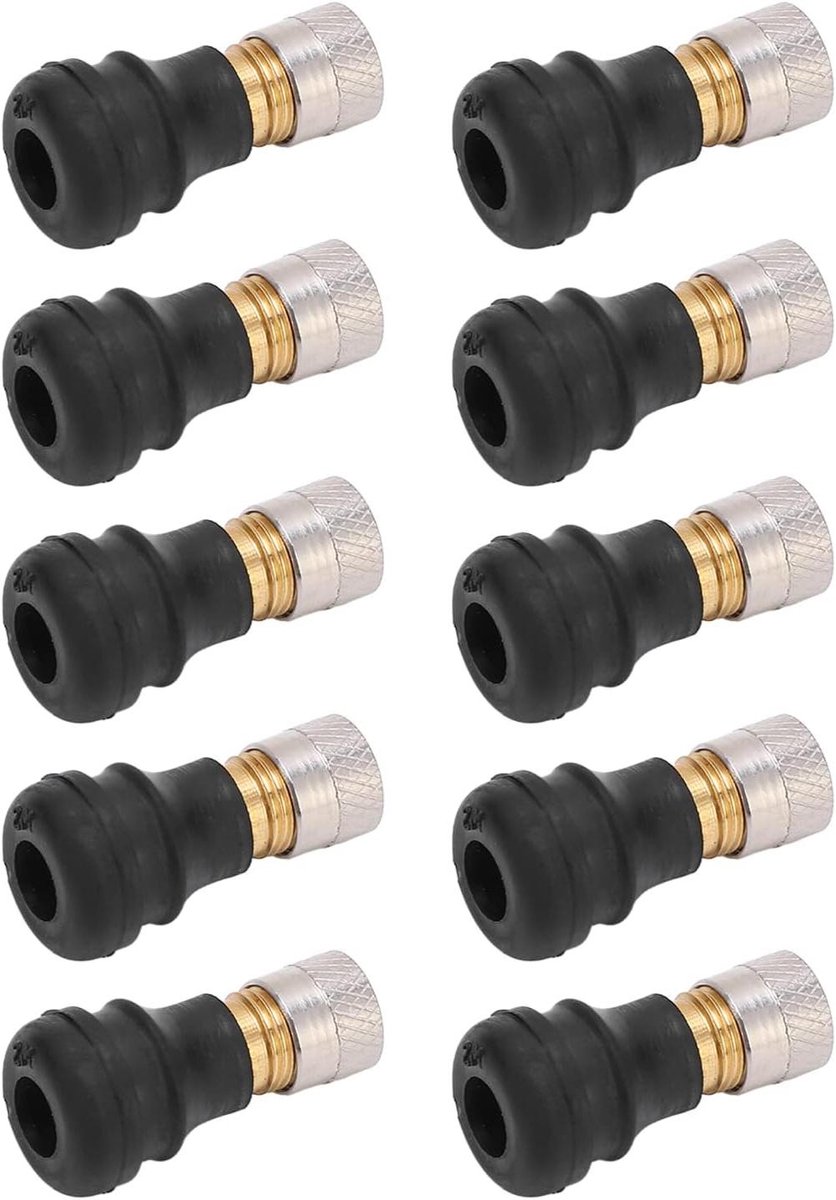 Allecto Plus - Set van 10 Elektrische Step Ventiel Rubber Metaal 2cm. Buitenspeelvoertuigaccessoire kopen online