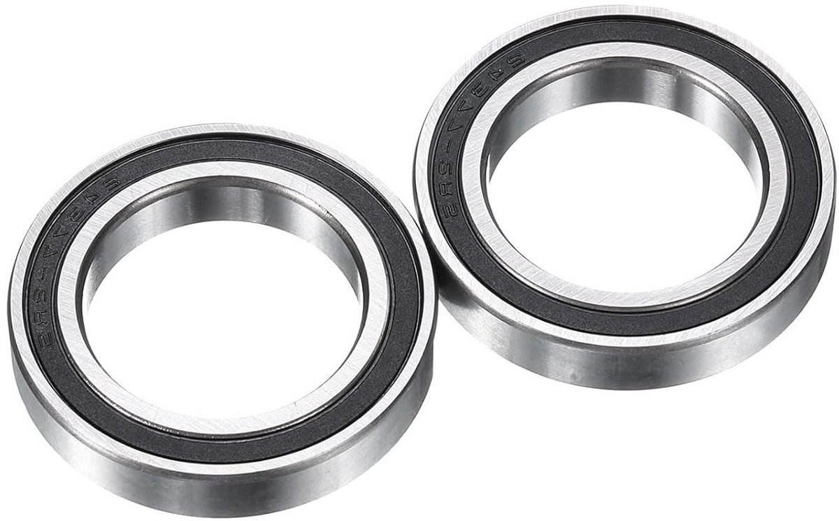 allecto plus set van 2 groefkogellagers 24x37x7 mm met rubberen afscherming hoogwaardige verchroomde stalen lagers voor precisie toepassingen