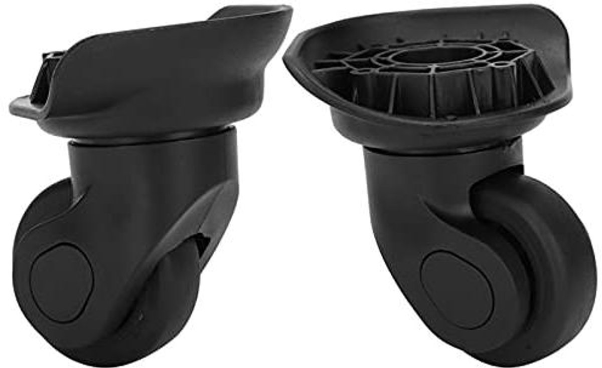allecto plus vervangende wielen kit zwart voor outdoor koffer bagage accessoire met enkele rij
