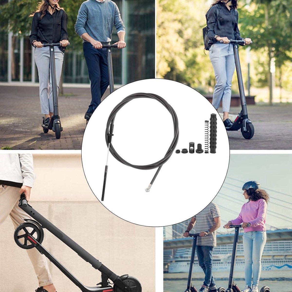 Allecto Plus - Waterdichte Remkabelset 130cm/51.2in voor Voorrem - Compatibel met Ninebot G30 Elektrische Scooter Buitenspeelvoertuigaccessoire kopen online