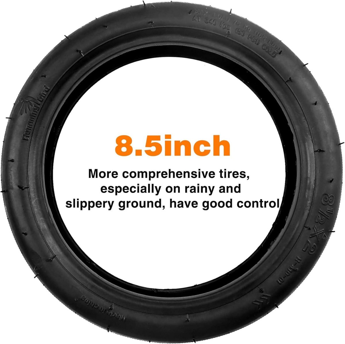 Allecto Premium - E-scooterband 8 1/2 x 2 - Slijtvast en antislip - Reservebanden - Voor Xiaomi Buitenspeelvoertuigaccessoire kopen online