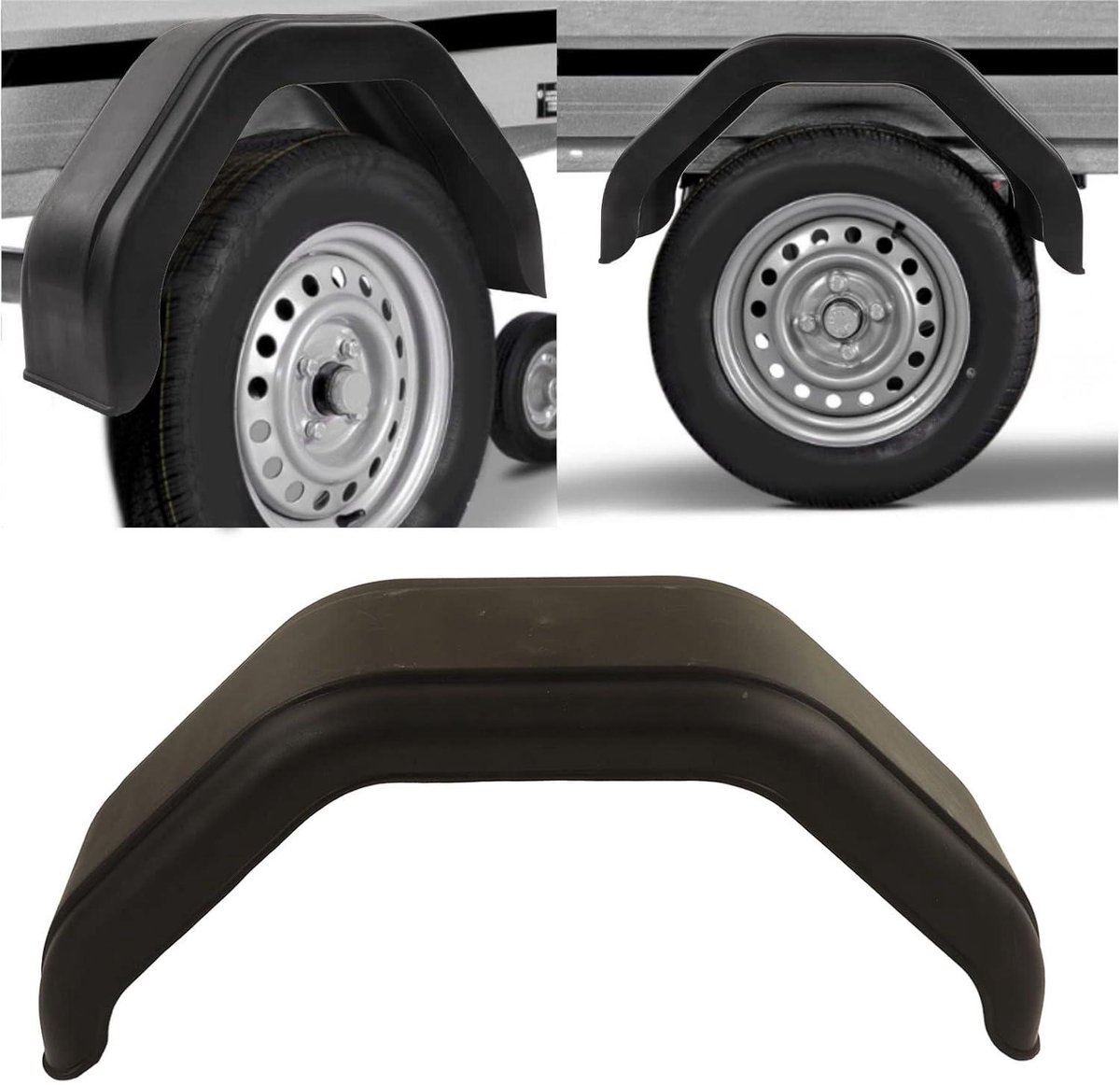 Allecto Premium - Krasbestendige Aanhangwagenstootkussens voor 15 Inch Wielen - Beschermende Trailer Spatborden voor Aanhangwagens, RV, Jacht, ATV Buitenspeelvoertuigaccessoire kopen online