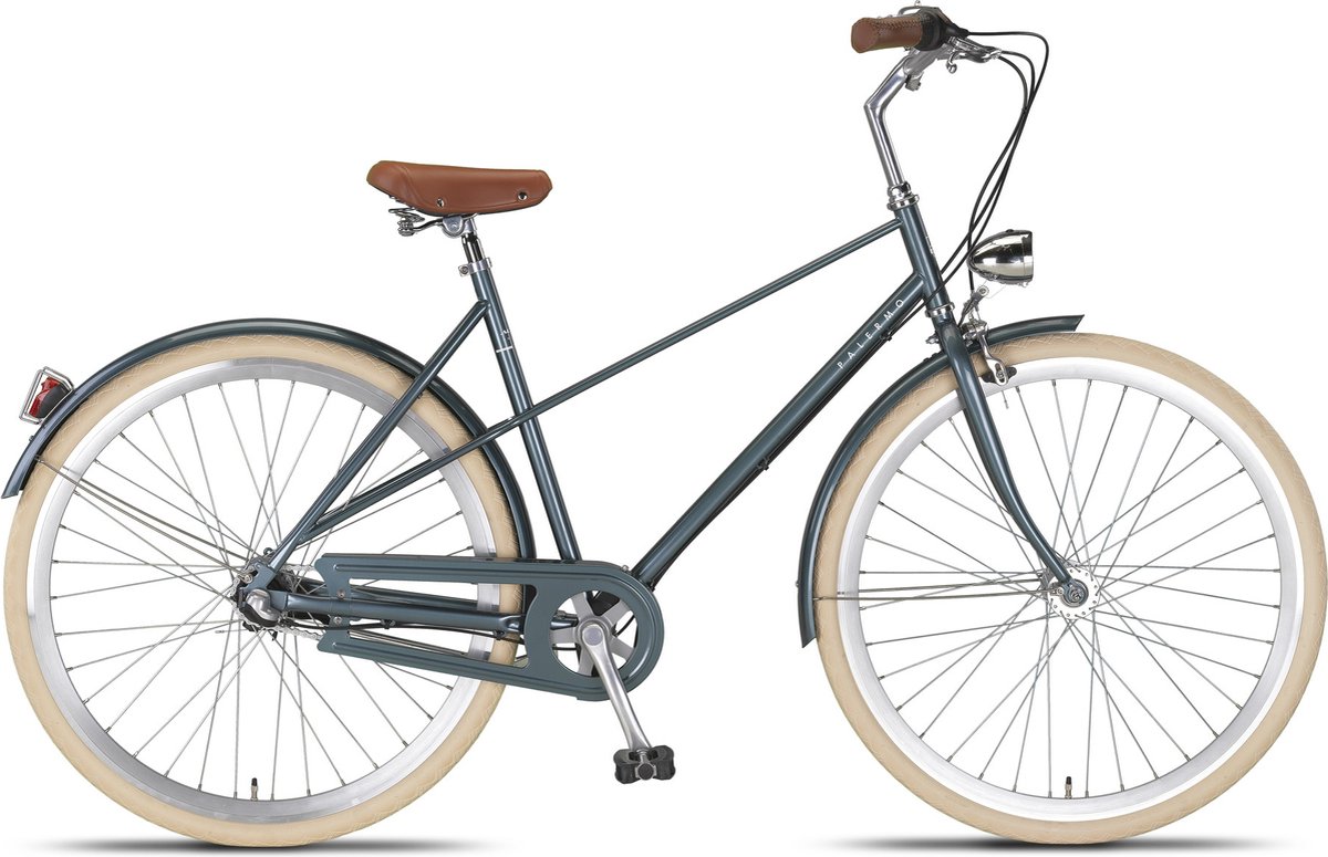 altec damesfiets palermo 28 inch 52 cm dames 3v rollerbrake groen