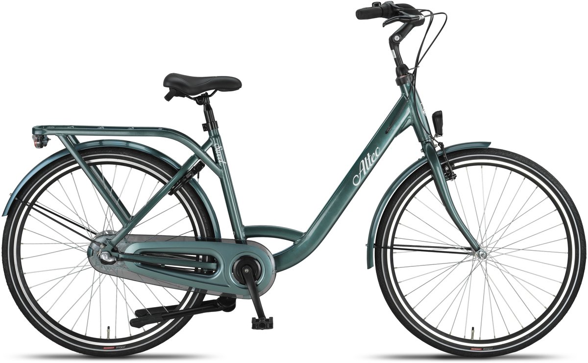 altec damesfiets sweet moederfiets 28 inch 50 cm dames 3v rollerbrake groen