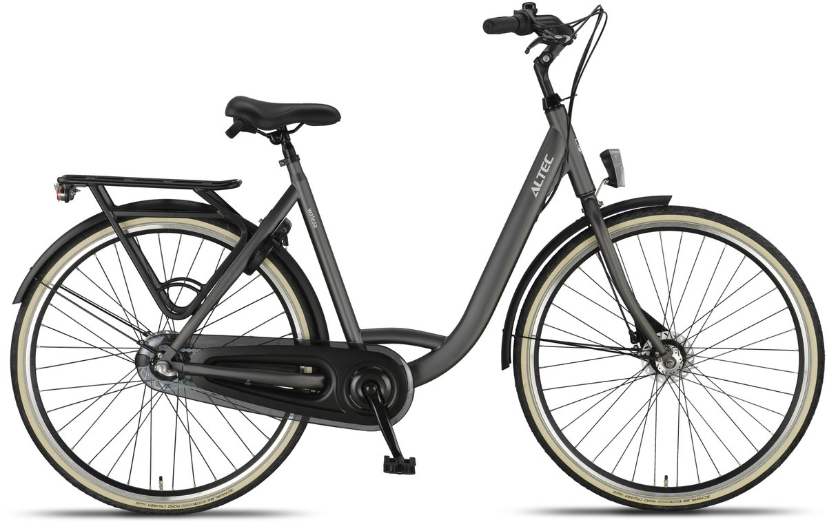 altec damesfiets walesa 28 inch 50 cm dames 3v rollerbrake grijs