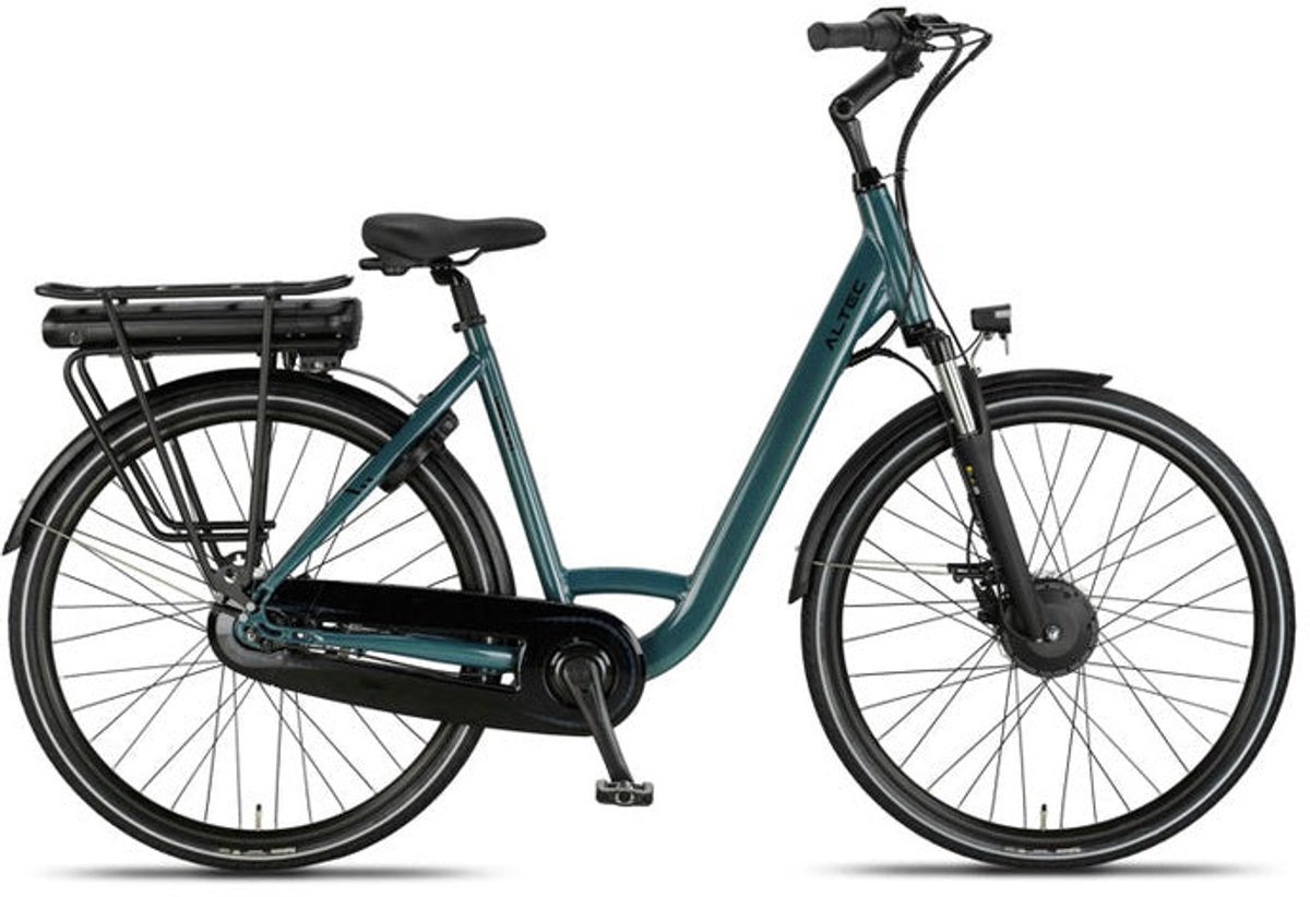Altec Diamond Elektrische Fiets - 28 inch – 53 cm – 250W (42Nm) Voorwielmotor – Accu 468Wh (36V, 13Ah) – Shimano Nexus 7 – Hydraulische Remmen – Glazuur Blauw Fiets (elektrisch) kopen online