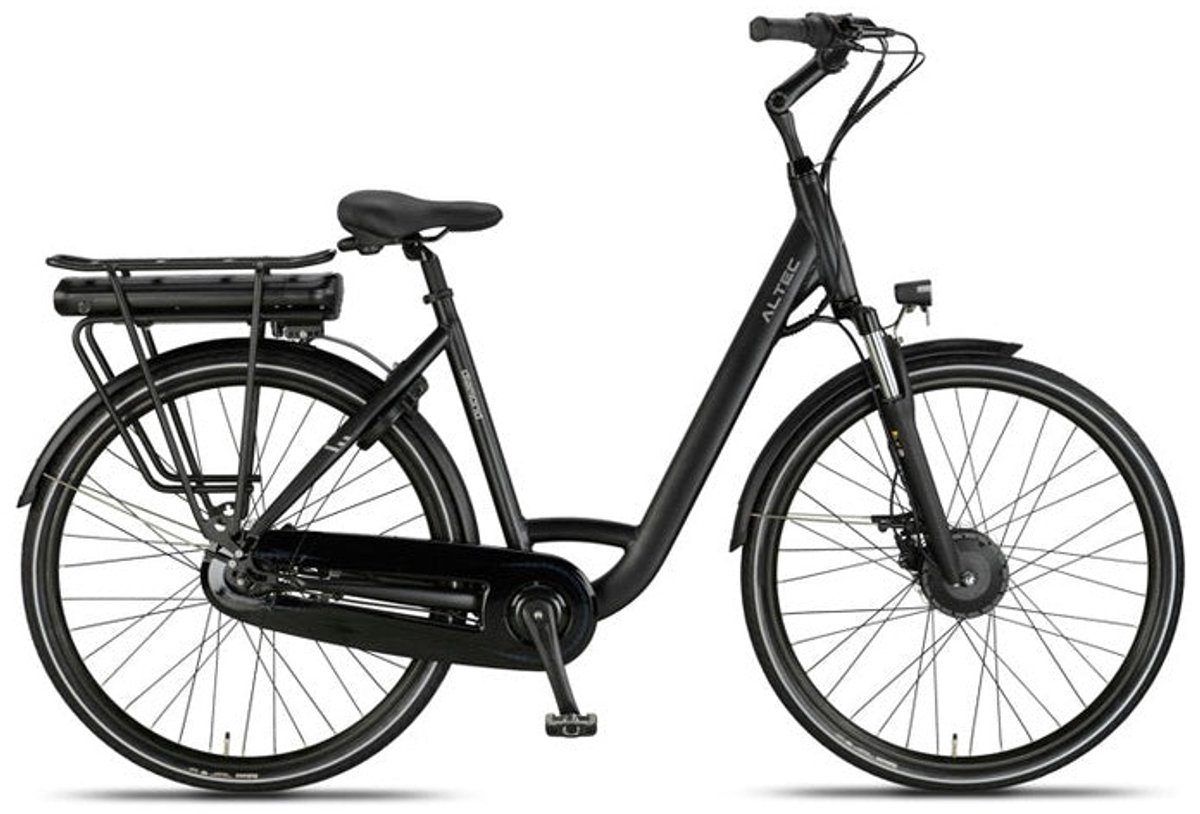 Altec Diamond Elektrische Fiets - 28 inch – 53 cm – 250W (42Nm) Voorwielmotor – Accu 468Wh (36V, 13Ah) – Shimano Nexus 7 – Hydraulische Remmen – Mat Zwart Fiets (elektrisch) kopen online