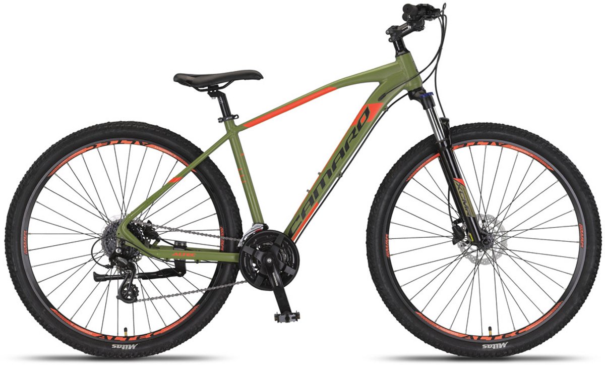 altec hardtail mountainbike camaro mtb 27 5 inch 45 cm unisex 24v hydraulische schijfrem legergroen rood