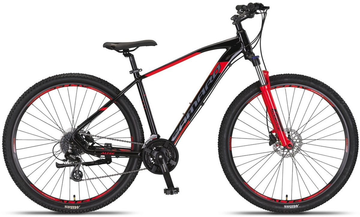Altec Hardtail Mountainbike Camaro MTB 27.5 Inch 45 cm Unisex 24V Hydraulische schijfrem Zwart/Rood Fiets kopen online