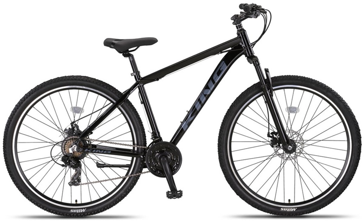 altec hardtail mountainbike king 29 inch 46 cm unisex 21v mechanische schijfrem zwart
