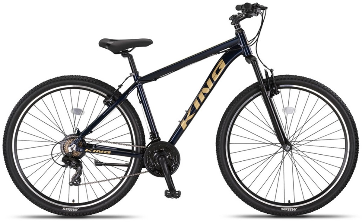 altec hardtail mountainbike king 29 inch 46 cm unisex 21v v brakes donkerblauw