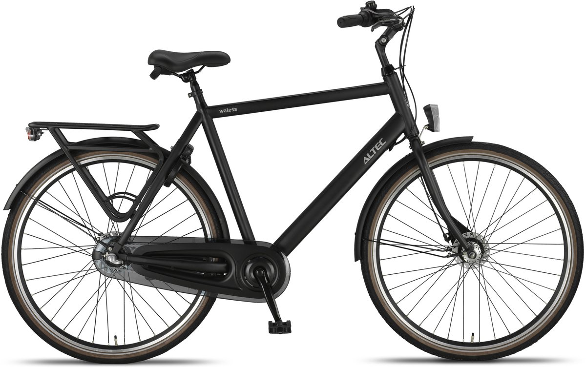 altec herenfiets walesa 28 inch 55 cm heren 3v rollerbrake matzwart