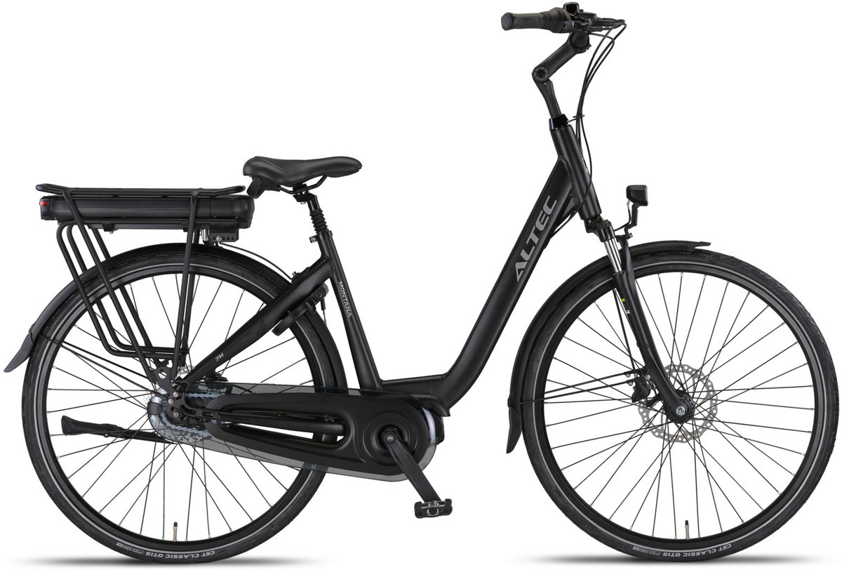 altec montana hydraulische remmen elektrische fiets mat zwart 28 inch accu 518wh 37v 14ah 250w 80nm ananda middenmotor shimano nexus 7 versnellingen