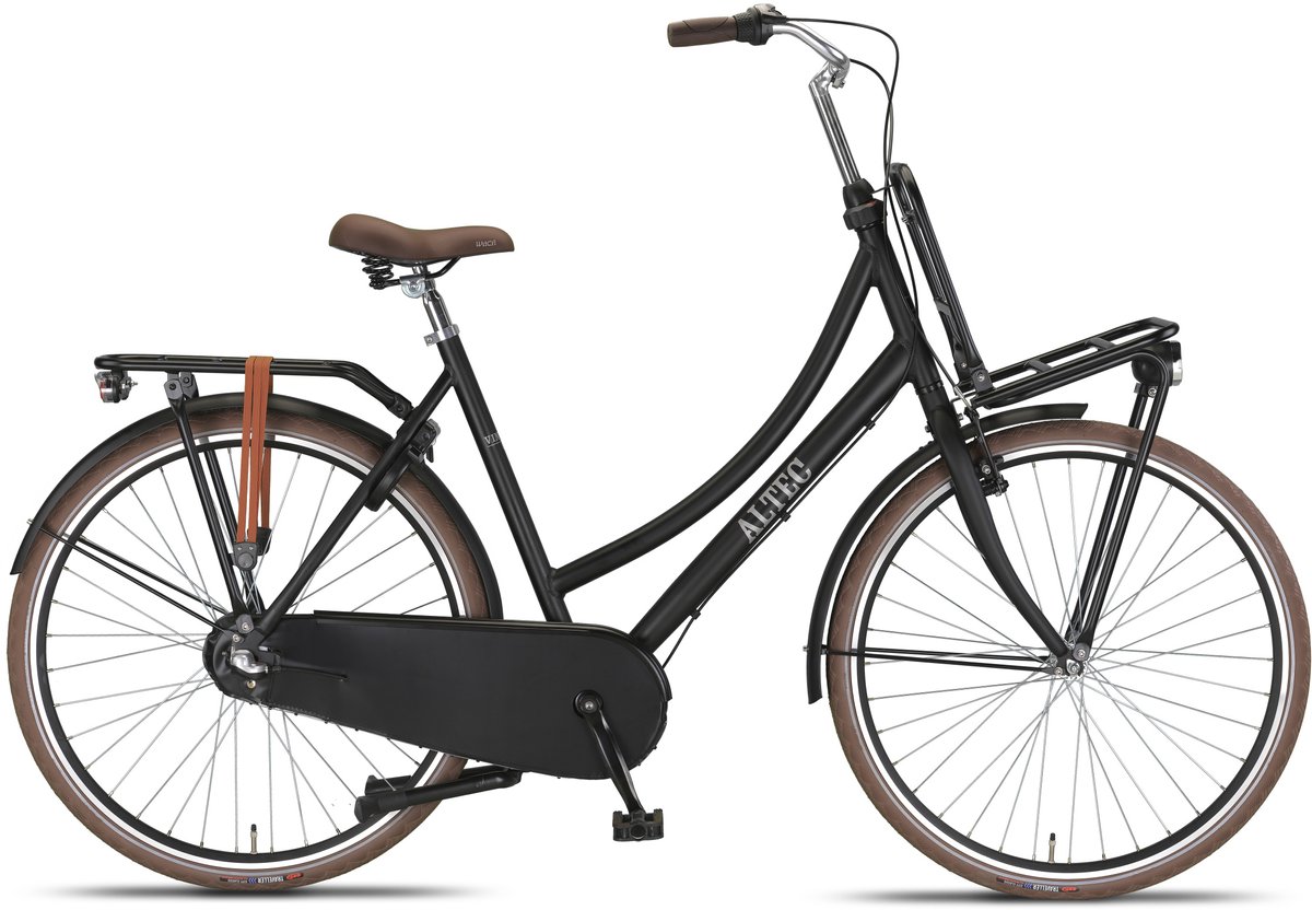 Altec Transportfiets dames Vintage 28 Inch 57 cm Dames 3V Terugtraprem Matzwart Fiets kopen online