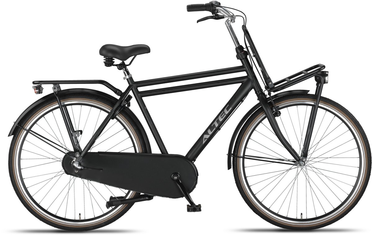 Altec Transportfiets Heren Dutch 28 Inch 50 cm Heren 3V Terugtraprem Matzwart Fiets kopen online