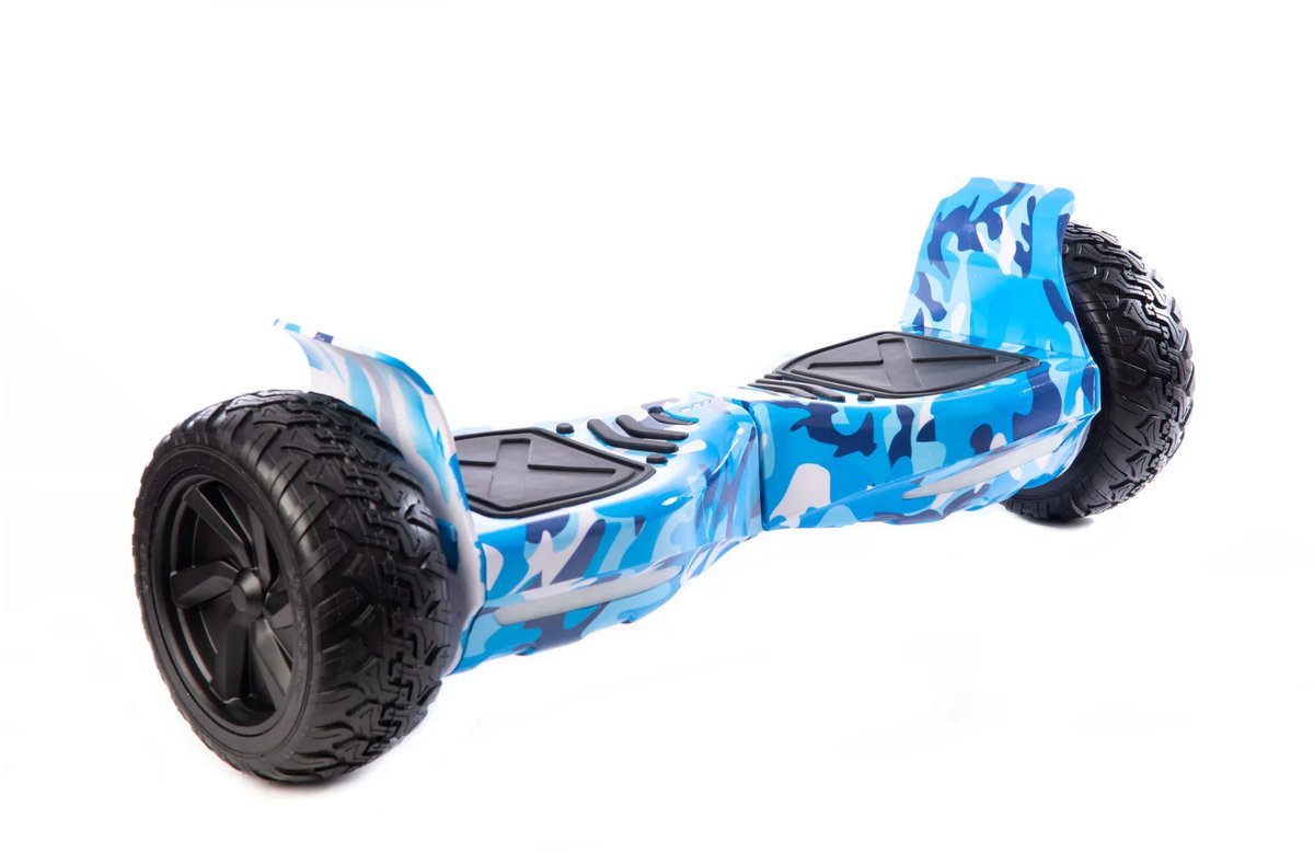 Altrado - Hoverboard – Blue camoflage – 8.5 inch Off-Road - 15 km/h - 10km bereik - Bluetooth speaker - Oxboard - Hoverboards Hoverboard kopen online