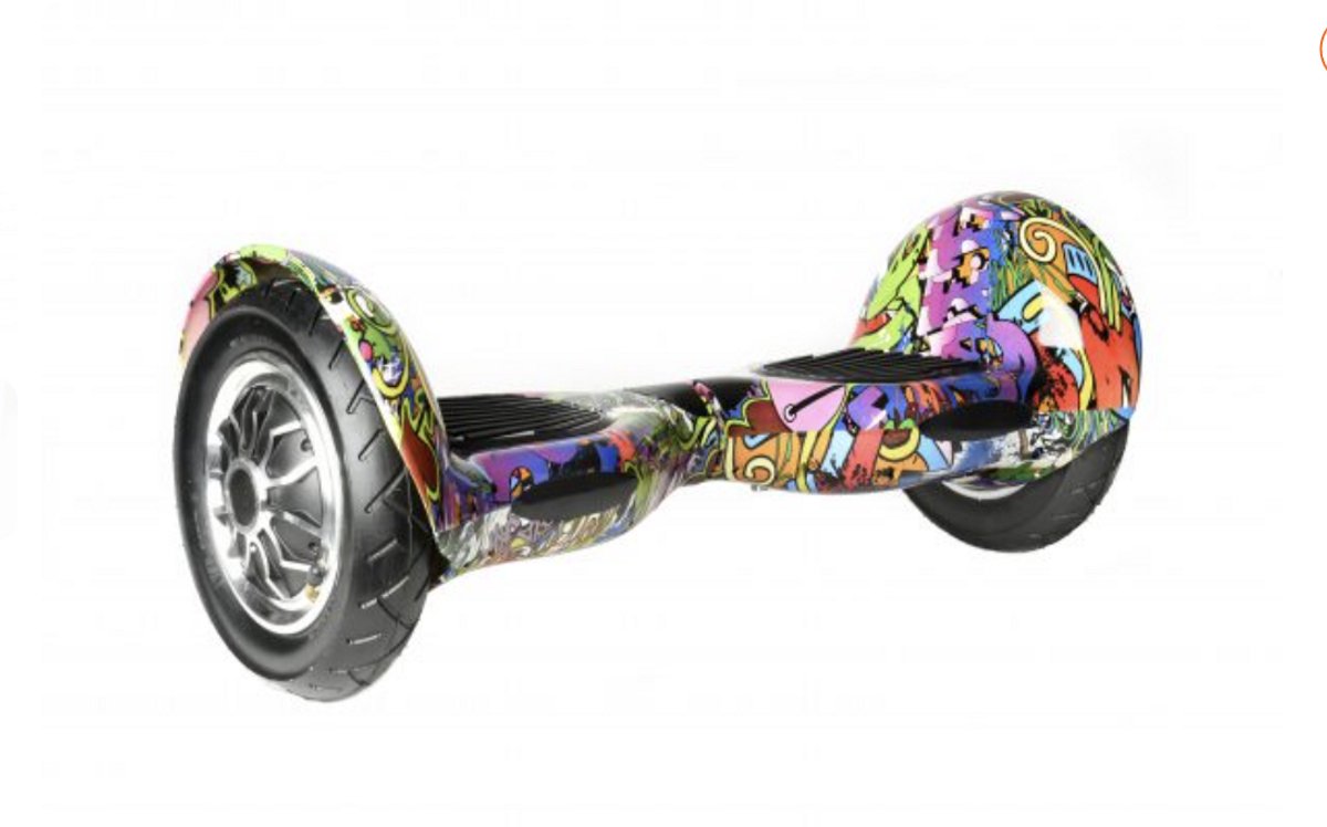 Altrado - Hoverboard – Purple Multicolor – 10 inch Off-Road - 15 km/h - 10km bereik - Bluetooth speaker - Oxboard - Hoverboards Hoverboard kopen online