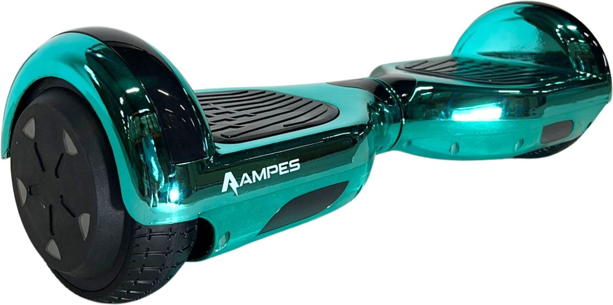 Ampes Hoverboard - Bluetooth Speaker - 24V 4.0 Ah Accu - Oxboard - 12 km/h - UL2272 Gecertificeerd - LED Verlichting - Anti lek banden - Belastbaar tot 120KG - 6.5 Inch - Inclusief Draagtas - 700W - Chroom Groen Hoverboard kopen online