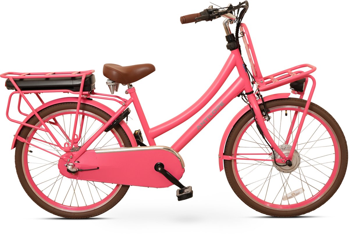 Antilope Cargo Plus N3 Elektrische Transportfiets 24 Inch 40 Cm Roze Fiets (elektrisch) kopen online