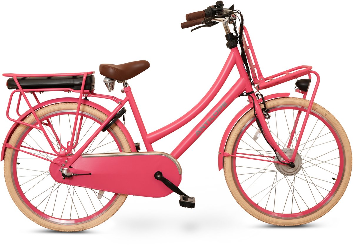 Antilope Cargo Plus N3 Elektrische Transportfiets 26 Inch 46 Cm Roze Fiets (elektrisch) kopen online