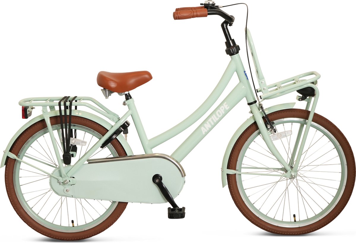 Antilope Mini Cargo Transport 22 Inch Meisjesfiets Mat Lichtgroen Kinderfiets kopen online