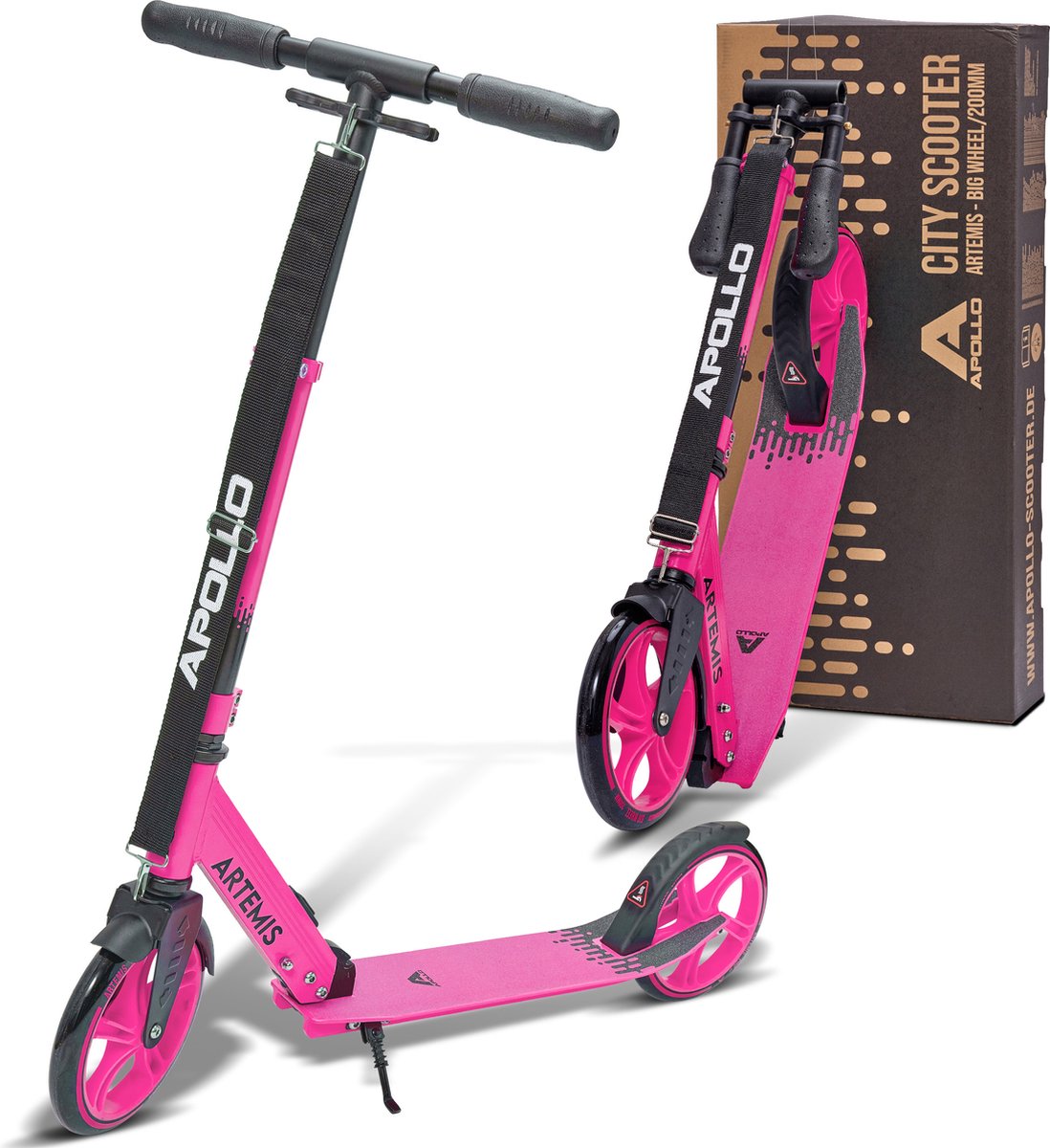 Apollo Artemis City Scooter - In Hoogte Verstelbare Step Geschikt voor Kinderen, Tieners en Volwassenen, Volwassen Step met Luchtbanden, Stadsstep, Handige, Step voor Volwassenen Step kopen online