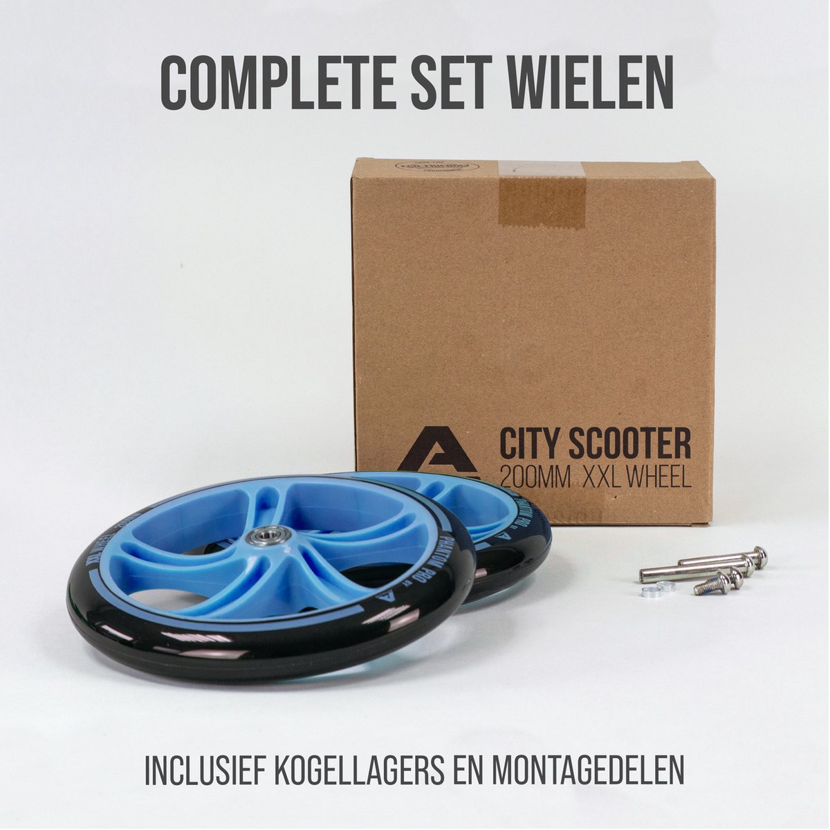 Apollo City Scooter 200mm Vervangende wielenset - Pro Wheels met ABEC 7 kogellagers, vervangende wielen voor step passend voor City-Scooter Step kopen online