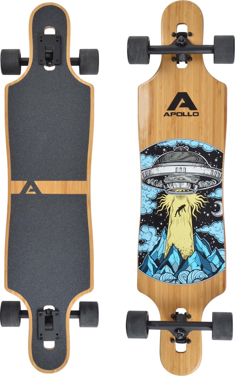 apollo twin tip dt glasvezel longboard nevada