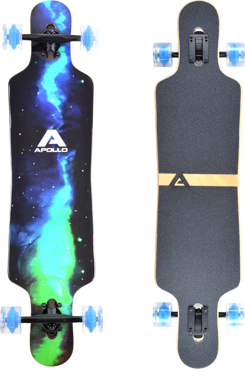 Apollo Twin Tip DT Longboard Galaxy - LED Wheels Longboard kopen online