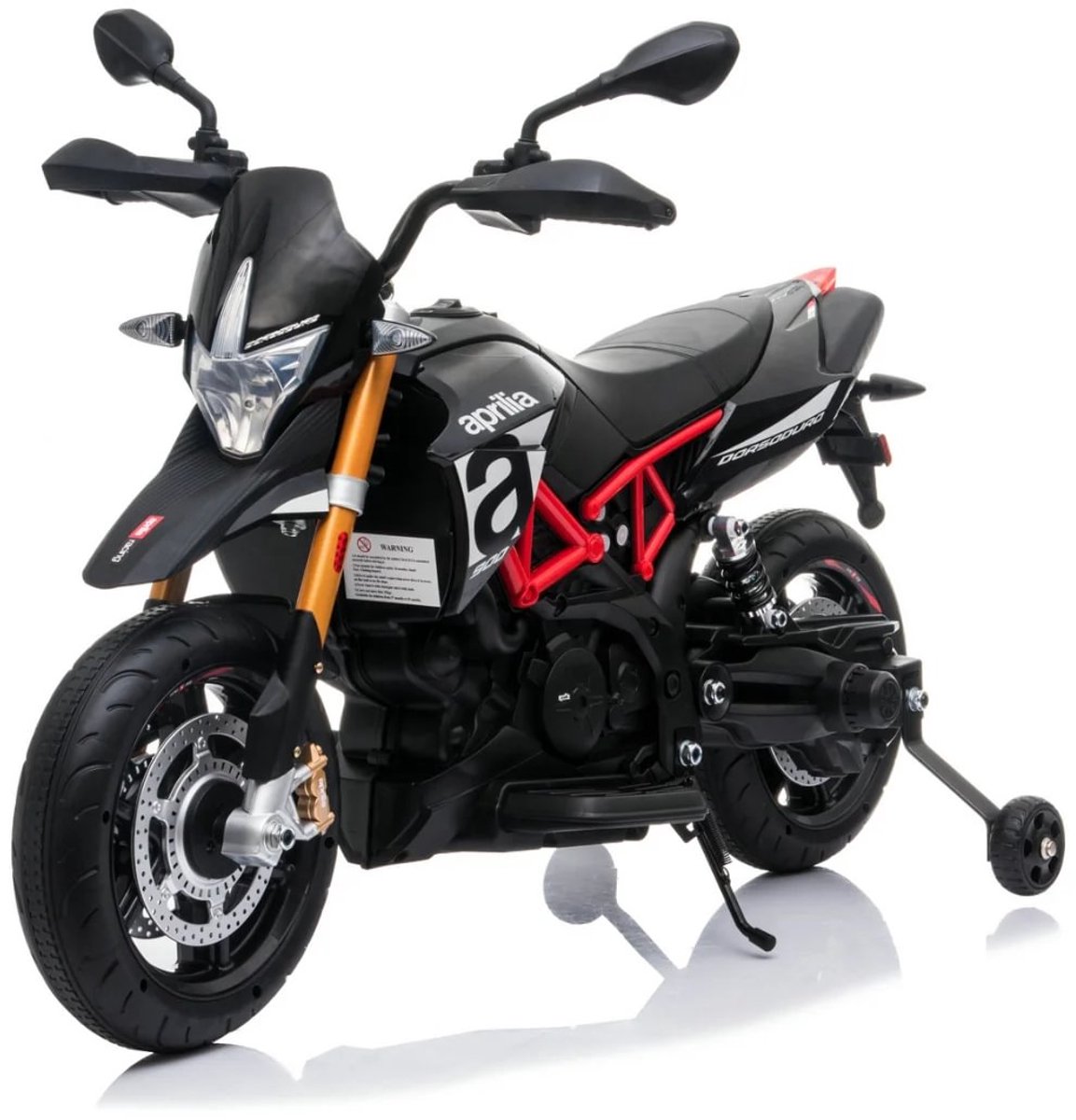 Aprilia Dorsoduro 900 - Elektrische Kindermotor - 12V - 3 tot 6 jaar - Zwart Accuvoertuig kopen online