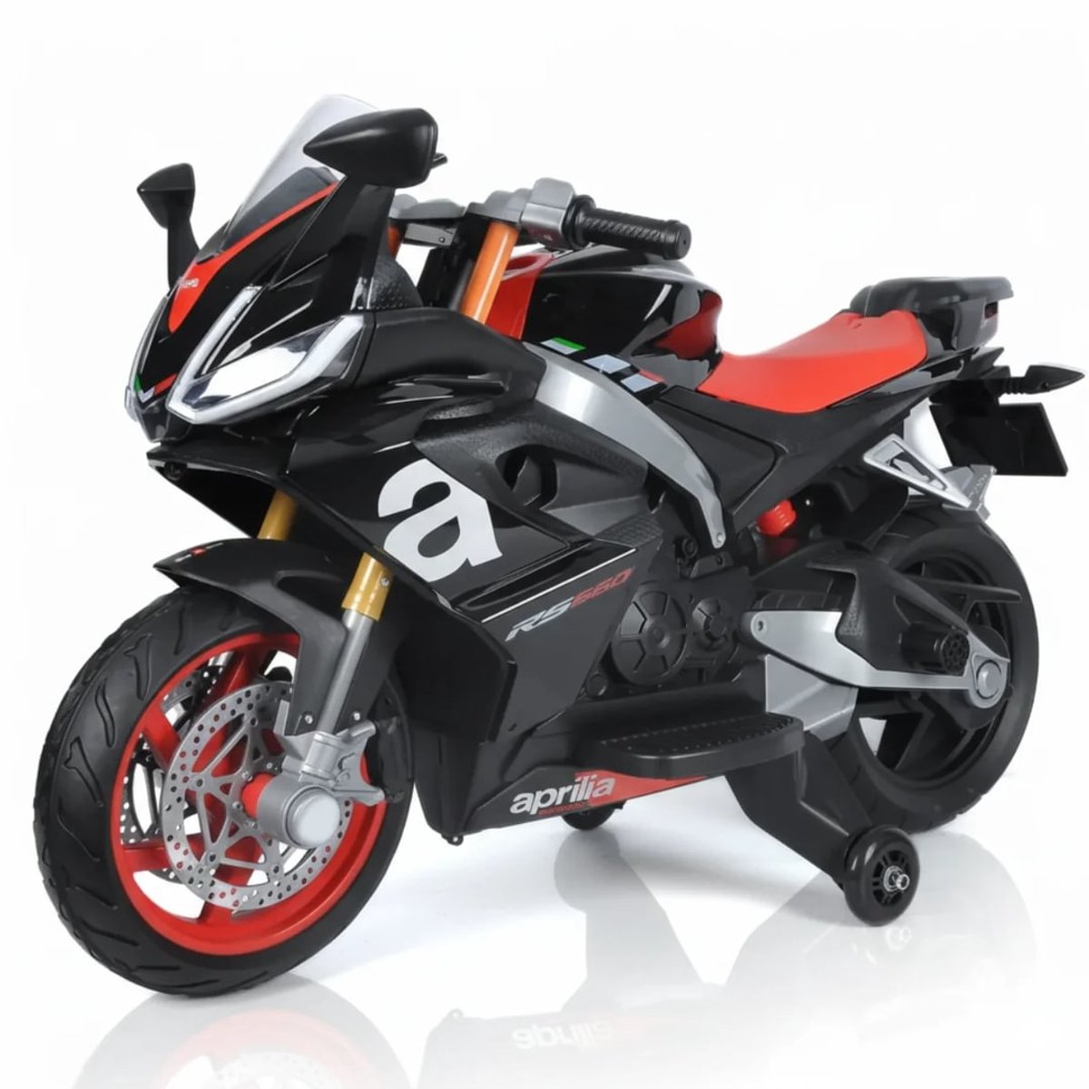 aprilia rs660 elektrische kindermotor 12v accu 3 tot 6 jaar zwart