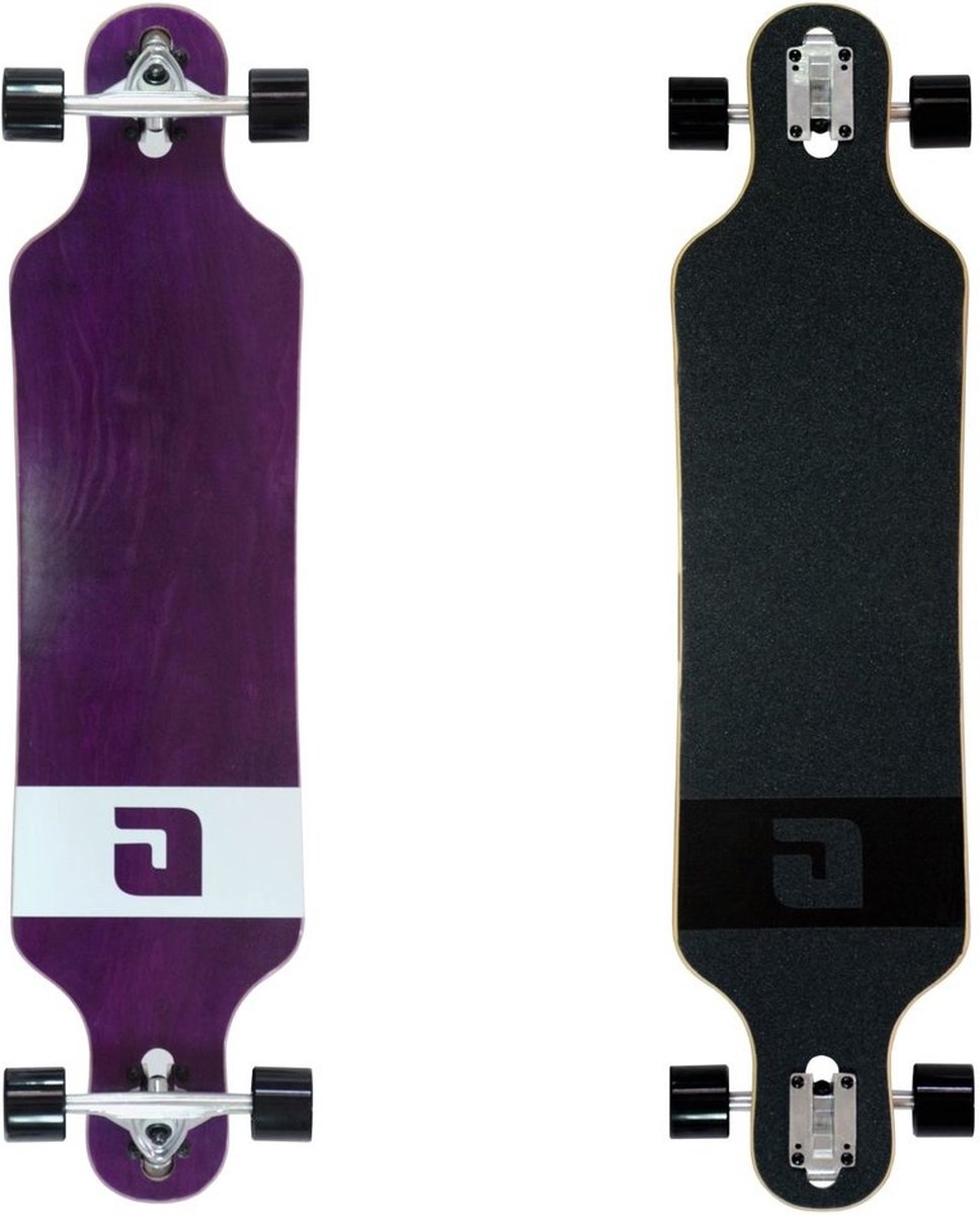 Atom Drop Through Longboard - 40 Purple (Veneer) Longboard kopen online