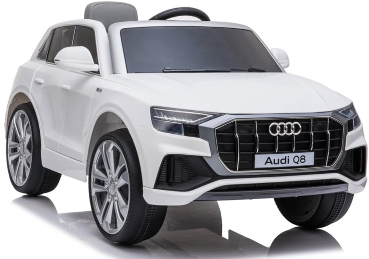 Audi Q8 WIt - 1 persoons - Licentie van Audi AG - Veel details incl. softstart | Elektrische kinderauto - Inclusief afstandsbediening - Gratis verzending - KiddoCars Accuvoertuig kopen online