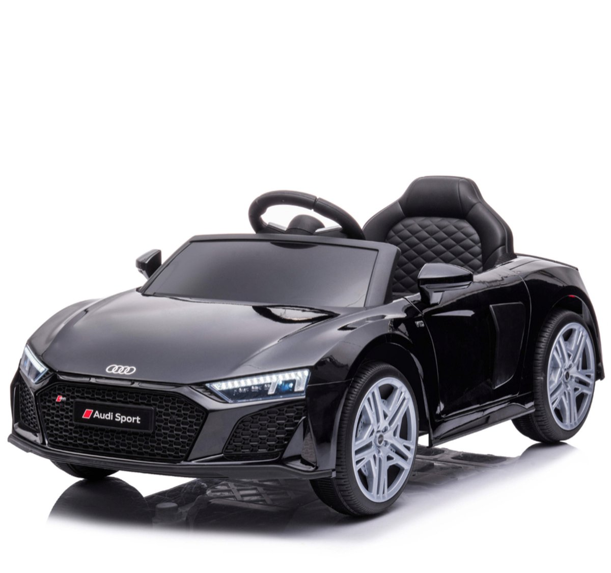 Audi R8 elektrische kinderauto 12V accu auto met afstandsbediening (Zwart) Accuvoertuig kopen online