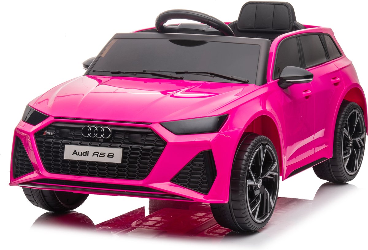 Audi RS6 - Elektrische Kinderauto 12V - Bluetooth - 1 - 4 jaar - Roze Accuvoertuig kopen online