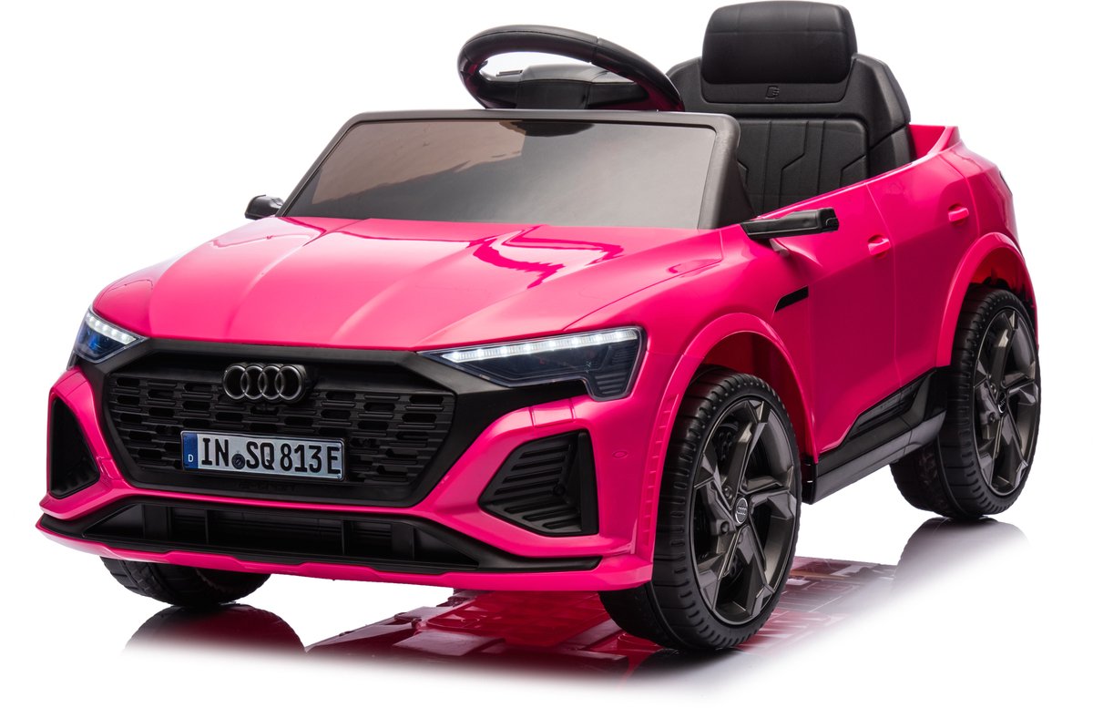 audi sq8 e tron elektrische kinderauto 12v 1 tot 4 jaar roze