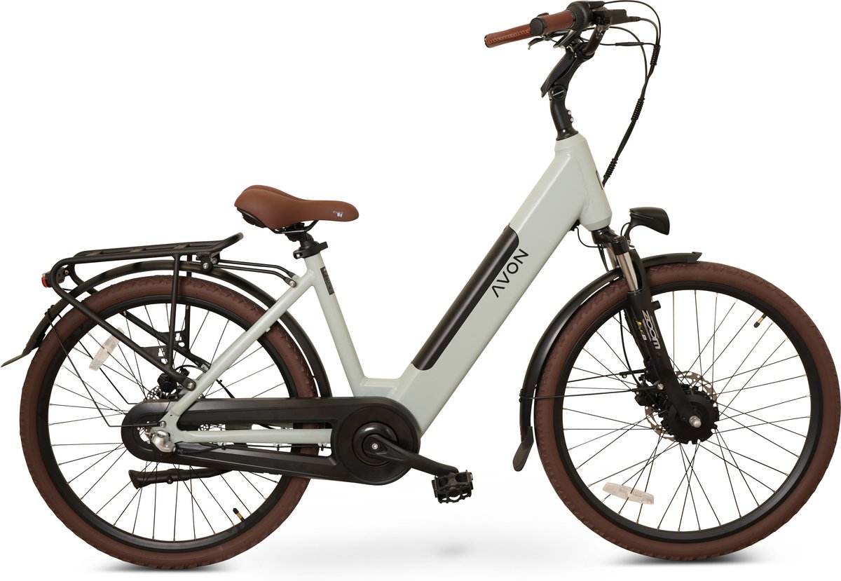 avon bx1 e bike 26 inch 250w voorwielmotor 504wh accu 90km actieradius hydraulische schijfremmen nexus 3 speed muted grayish blue