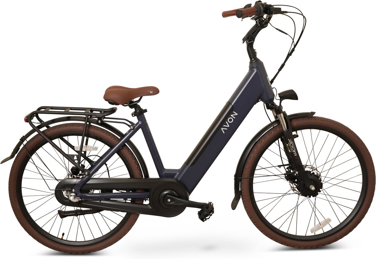 Avon Bx1 Elektrische Fiets 26 Inch – 250w Voorwielmotor 504wh Accu 90km Actieradius Hydraulische Schijfremmen Nexus 3-speed Kleurendisplay Lage Instap Jeans Blue Fiets (elektrisch) kopen online