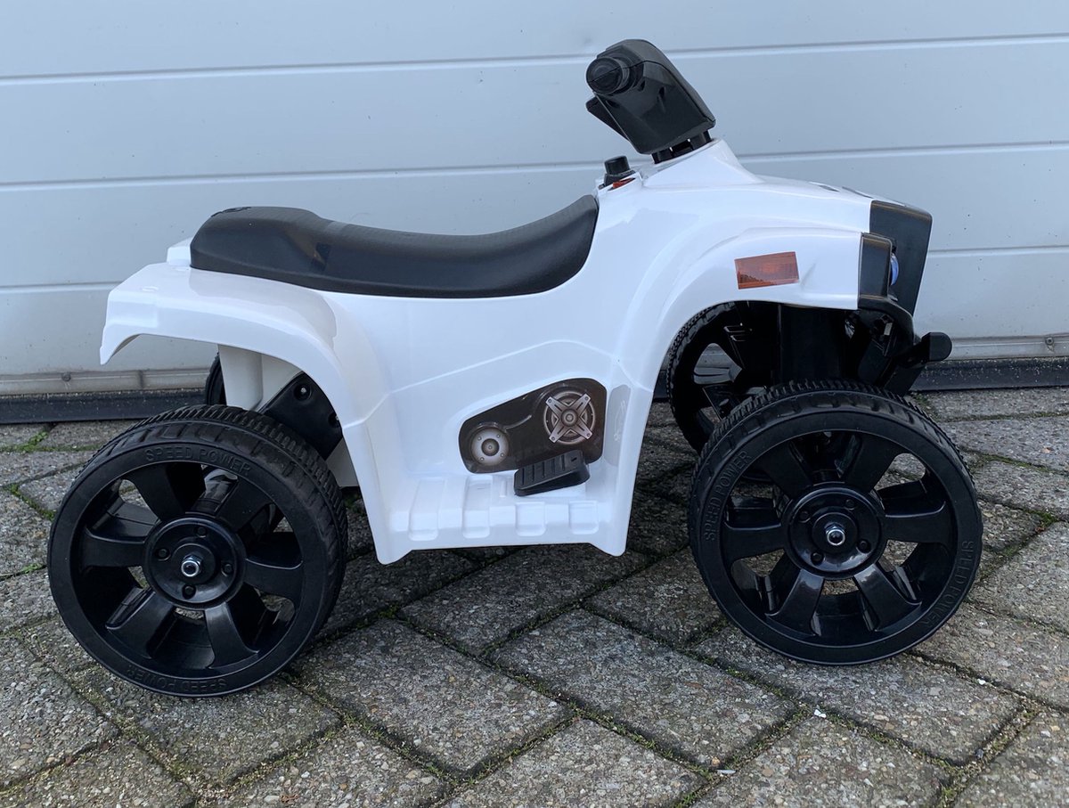 AZENO MINI Kinder Quad CROSS II WHITE - 6V Accuvoertuig kopen online